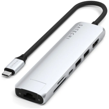 Satechi 7-in-1 USB-C Slim Multiport Adapter Ethern