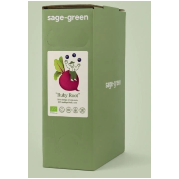 Sage-green BIO biešu un aroniju sula Ruby Root, 3l