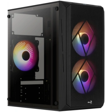 PC korpuss AEROCOOL CS107V2 Mini Tower — Melns, mi