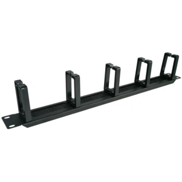 Alantec PK048 1U 19" cable organizer with brushed 