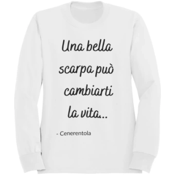 Felpa Girocollo Donna "Una bella scarpa" Tua Tshir