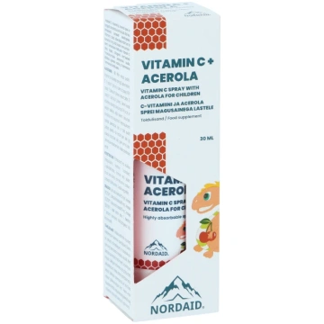 NORDAID Vitamīns C + Acerola Sprejs, 30 ml