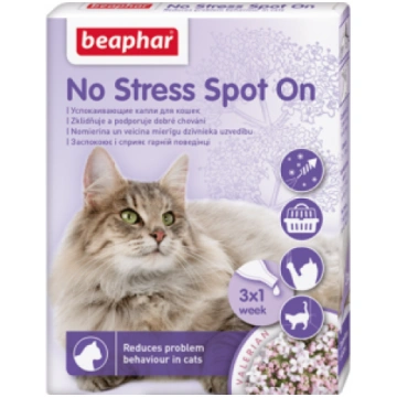 Beaphar No Stress spot on cat Nomierinoši pilieni
