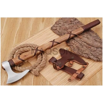 Cirvis Oglekļa tērauda cirvis Viking Hand Forged 1