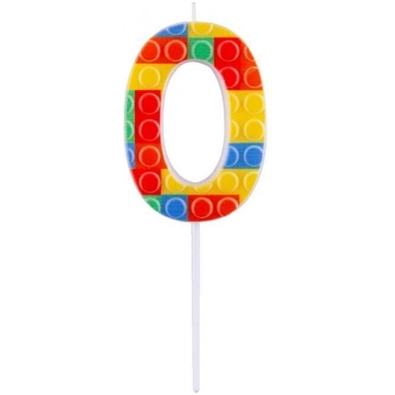 Ciparu svece lego "0"