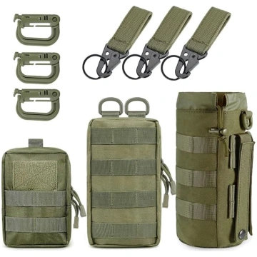 MUCHER 3 Pack Molle Bag taktiskās jostas somas EDC