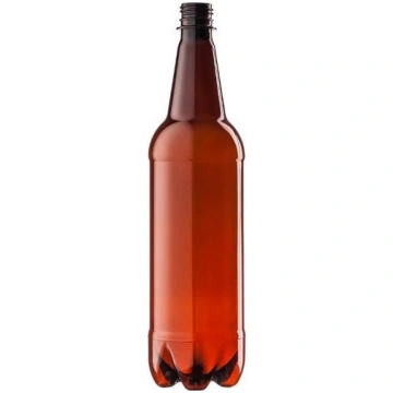 1 litra brūna plastmasas PET alus pudele Ø28mm