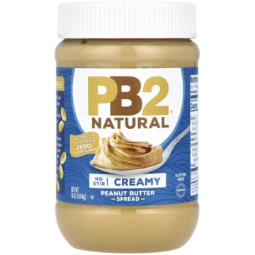 PB2 Foods, Natural Peanut Butter Spread, Creamy, 1
