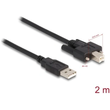 Delock Cable USB 2.0 Type-A male to Type-B male wi