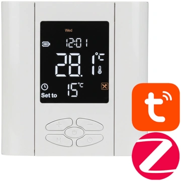 TUYA ZigBee viedais akumulatora termostats 5A (par