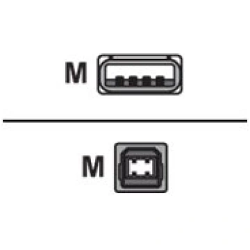 LogiLink - USB cable - USB to USB Type B - 5 m CU0