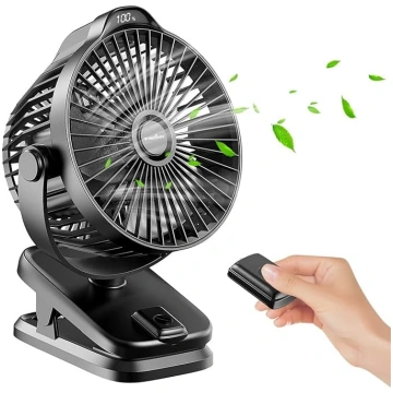 8000 mAh mini USB klipsa ventilatora akumulators,