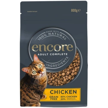 ENCORE Cat sausa bezgraudu barība ar vistu kaķim 8