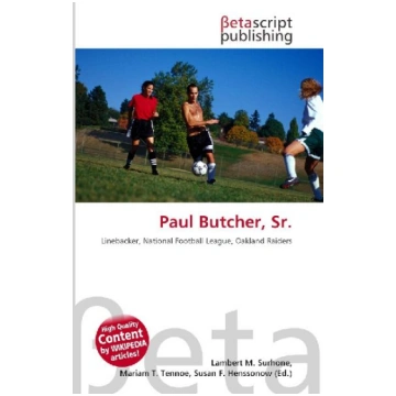 Paul Butcher, Sr.: Linebacker, National Football L