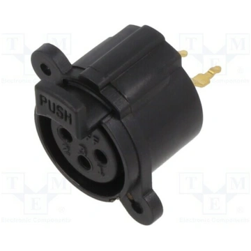 Connector: XLR; socket; female; 5A; PIN: 3; straig