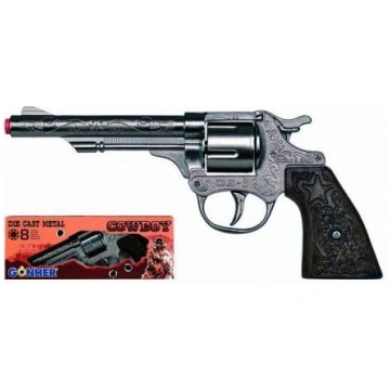 Gonher Metal cowboy revolver with 8 bullets ( 8410