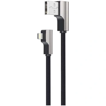 Vads Aukey CB-AL01 Lightning, USB, 2 m, pelēka krā