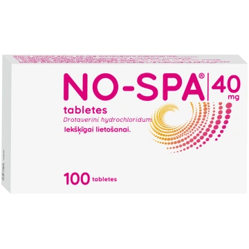 NO-SPA® 40 mg tabletes, 100 gab CHINOIN
