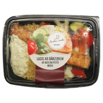 Lasis ar dārzeņiem un bazilika pesto mērci MEISTAR