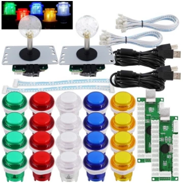 SJ@JX Arcade 2 Player Game Controller Stick DIY ko