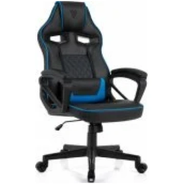 SENSE7 Knight Faux Leather Black/ Blue mēbeles 713