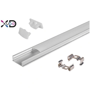 Virsmas 2m, LED Lentes Profils (sudraba) + balts s