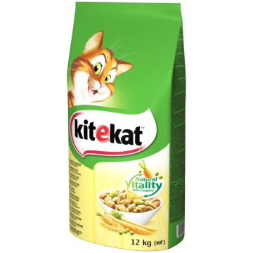 Kitekat ar vistas gaļu un dārzeņiem 12 kg