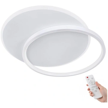 Griestu LED lampa plafons 50cm balta 72W ar pulti,