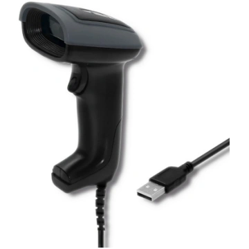 Wired laser barcode scanner 1D, 2D, USB