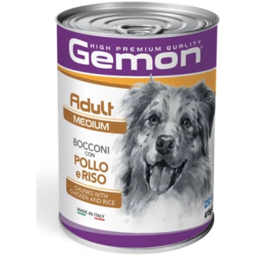 GEMON DOG CHUNKS MEDIUM CHICKEN suņu konservi Vist