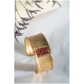 HIGH KILIM BRACELET with garnets INTERNOCORTILE GI