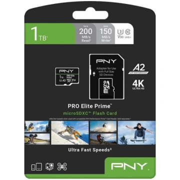PNY Karta pamięci microsdxc elite prime 1tb + adap