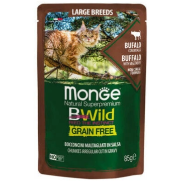 MONGE BWILD pouches Cat Large Breed buffalo with v