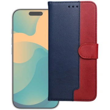 Split bookcase for SAMSUNG S26 in navy blue and re