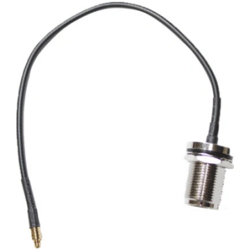 MMCX to N-female (bulkhead) Cable: 8-inch coax Dat
