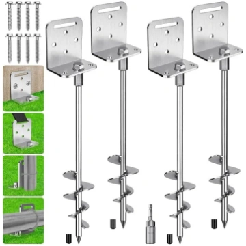 BeneLabel zemes enkurs, 80 cm batuta skrūvju tapas