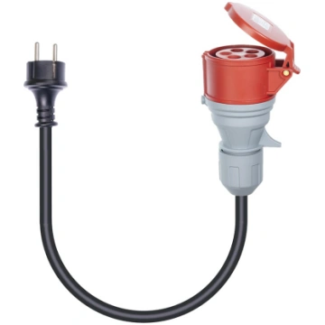 EVSE ADAPTERIS 3 FĀZĒM UZ 1 FĀZI,16A SCHUKO EU KAB