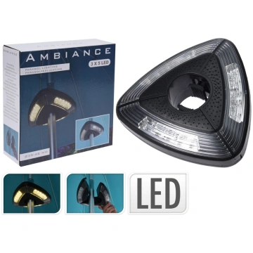 Lietussarga lampa ar 3x5 LED baterijām F&H COM AS 
