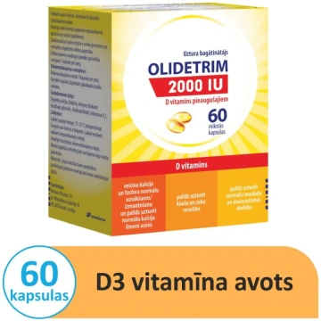 OLIDETRIM 2000 IU D vitamīns mīkstās kapsulas N60