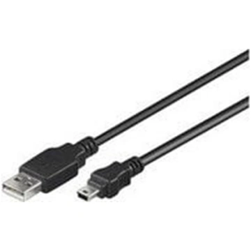 Kabel USB MicroConnect USB-A - miniUSB 5 m Czarny 