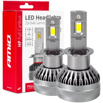 LED auto spuldzes hp full canbus h3 12v 24v 6500k