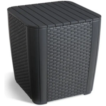 Luzon Flat Wicker pelēks dārza galds / uzglabāšana
