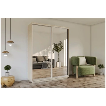 Skapis ar 2 bīdāmām durvīm un spoguli 140/240/60 c