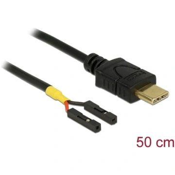Delock Cable USB Type-C™ male > 2 x pin header fem