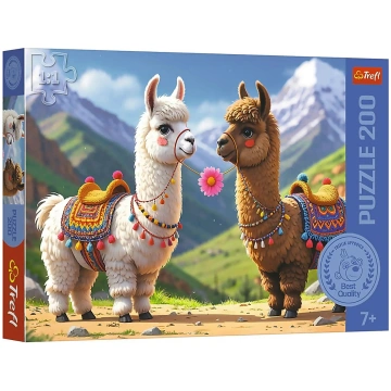Trefl - Pappussel Trefl 200 Bitar Colourful Lamas 