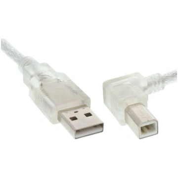 Kabel USB InLine USB A - USB B 0.3m przezroczysty 
