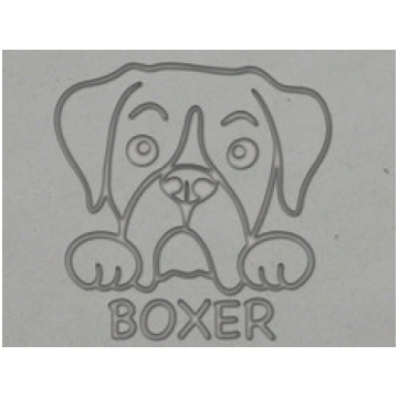 Boxer Dog Mug stamp design | dog clay stamp | hand