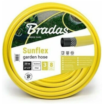 Bradas Dārza šļūtene SUNFLEX 5/8"-20 m, dzelt. (WM