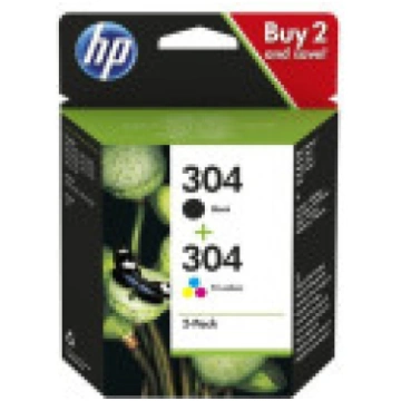 HP HP 304 tintes komplekts 2 gab. melnā un krāsain
