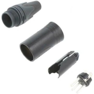 Connector: XLR; plug; male; XX; 16A; PIN: 3; strai
